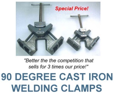 90 Degree Cast Iron Welding Clamps
