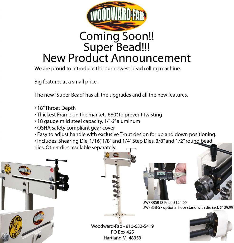 Woodward Fab Round Bead Roller Die : Motorcycle Lift Tables